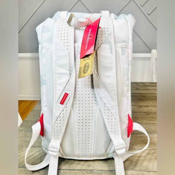 Sprayground White School Backpack “3AM Le Blanc Hills” - Picture 7 of 9